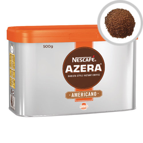 Nescafe Azera Americano Instant Coffee 500g, Instant Coffee Granules, Just Add Hot Boiled Water, Approx. 250 cups of Delicious Black Coffee (Pack of 1) Nescafe Azera Americano Instant Coffee 500g, Instant Coffee Granules, Just Add Hot Boiled Water, Approx. 250 cups of Delicious Black Coffee (Pack of 1)