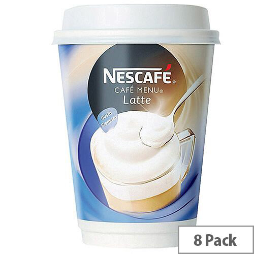Nescafe &Go Latte Coffee Foil Sealed Cups for Drinks Machine (Pack of 8) 12278742 Nescafe &Go Latte Coffee Foil Sealed Cups for Drinks Machine (Pack of 8) 12278742