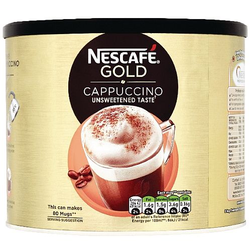 Nescafe Gold Instant Cappuccino Coffee 1kg Tin Pack of 1 12144978 Nescafe Gold Instant Cappuccino Coffee 1kg Tin Pack of 1 12144978