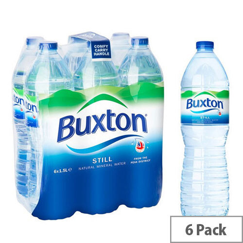 Buxton Natural Mineral Still Water Plastic Bottled 1.5L Pack 6 Buxton Natural Mineral Still Water Plastic Bottled 1.5L Pack 6