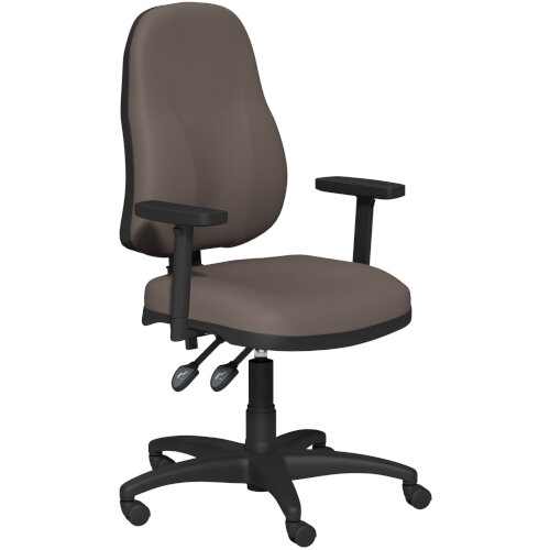 OA Series High Back High Back Operator Office Chair Bespoke Lotus PU with Height Adjustable Arms