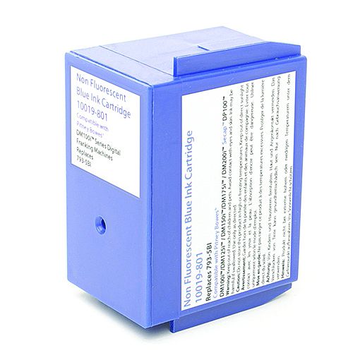 Q-Connect Pitney Bowes Remanufactured Blue Franking Ink Cartridge 793-5BL