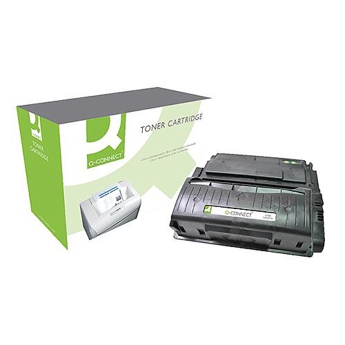 HP 42X Black Compatible High Capacity Laser Toner Cartridge Q5942X Q-Connect HP 42X Black Compatible High Capacity Laser Toner Cartridge Q5942X Q-Connect