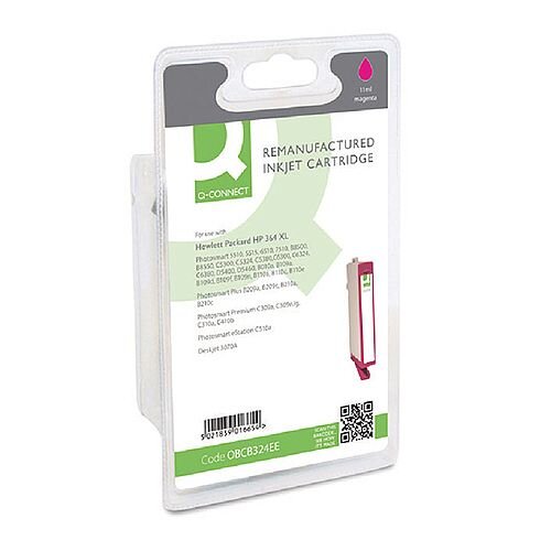HP 364XL Compatible Magenta High Capacity Ink Cartridge CB324EE Q-Connect HP 364XL Compatible Magenta High Capacity Ink Cartridge CB324EE Q-Connect