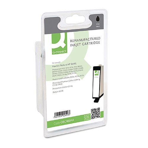 HP 364XL Compatible Black High Capacity Ink Cartridge CN684A Q-Connect HP 364XL Compatible Black High Capacity Ink Cartridge CN684A Q-Connect