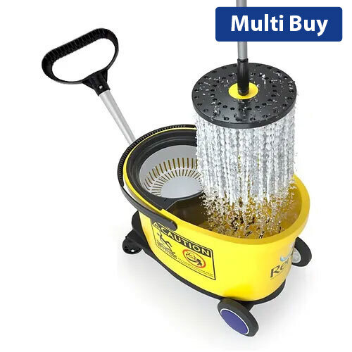 Spin Mop Papa Commercial Cleaning System - Heavy-Duty for Industrial Cleaning Single Pack