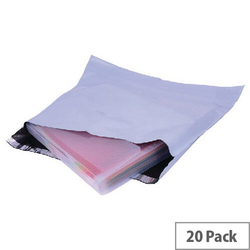 GoSecure Extra Strong 440x320mm Polythene Protective Envelopes Pack of 20 GoSecure Extra Strong 440x320mm Polythene Protective Envelopes Pack of 20