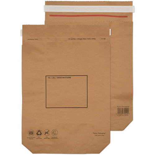 GoSecure Kraft Paper Mailer Bags 420x340x80mm Pack of 100 KMB1164 GoSecure Kraft Paper Mailer Bags 420x340x80mm Pack of 100 KMB1164
