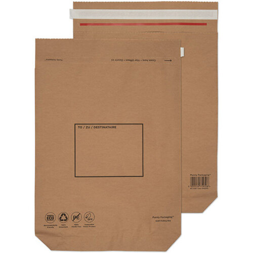 GoSecure Kraft Paper Mailer Bags 480x380x80mm Pack of 100 KMB1166 GoSecure Kraft Paper Mailer Bags 480x380x80mm Pack of 100 KMB1166