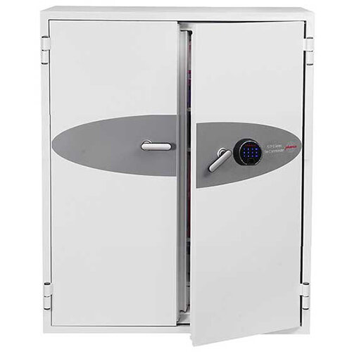 Phoenix Fire Commander FS1913F 332L Fireproof Safe With Electronic Fingerprint Lock White Phoenix Fire Commander FS1913F 332L Fireproof Safe With Electronic Fingerprint Lock White