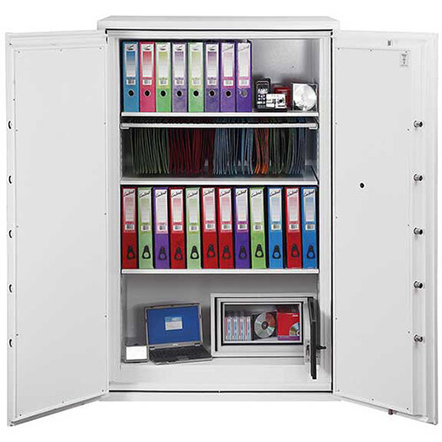 Phoenix Fire Commander FS1914F 626L Fireproof Safe With Electronic Fingerprint Lock White Phoenix Fire Commander FS1914F 626L Fireproof Safe With Electronic Fingerprint Lock White