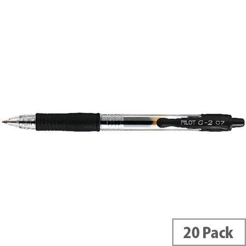 Pilot G-207 Retractable Gel Rollerball Medium Value Pack Black Pack of 20 3131910516460 Pilot G-207 Retractable Gel Rollerball Medium Value Pack Black Pack of 20 3131910516460