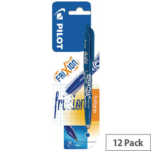 Pilot Frixion Gel Erasable Rollerball Blister Blue Pack of 12 FRIX BLST BLU Pilot Frixion Gel Erasable Rollerball Blister Blue Pack of 12 FRIX BLST BLU