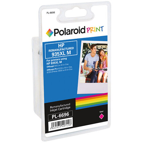 Polaroid HP 935XL Remanufactured Inkjet Cartridge Magenta C2P25AE-COMP PL Polaroid HP 935XL Remanufactured Inkjet Cartridge Magenta C2P25AE-COMP PL
