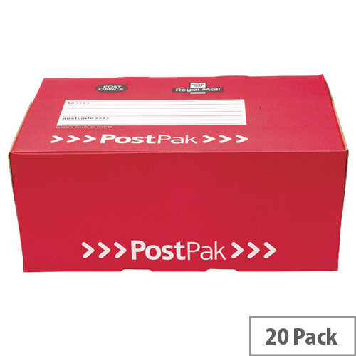 Postpak Half Small Mail Boxes Multi 318x224x80mm Pack of 20