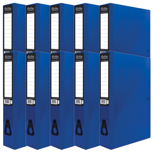 Pukka Brights Box File Foolscap Navy Pack of 10 BR-7998