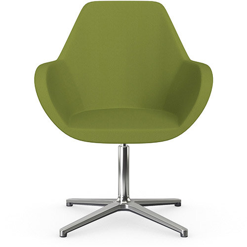 Fan Swivel Armchair with 4 Star Base Olive Green Sprint Fabric Seat &Polished Aluminium Base - Perfect Seating Solution for Breakout, Reception Areas &Boardroom Fan Swivel Armchair with 4 Star Base Olive Green Sprint Fabric Seat &Polished Aluminium Base - Perfect Seating Solution for Breakout, Reception Areas &Boardroom
