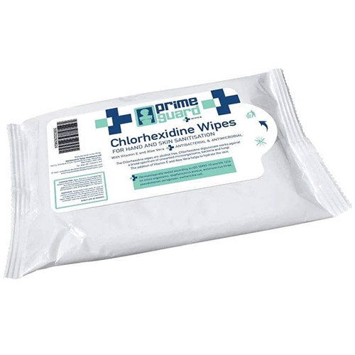 PrimeGuard Chlorhexidine Anti-bacterial Hand Wipes 25 Wipes Per Pack PrimeGuard Chlorhexidine Anti-bacterial Hand Wipes 25 Wipes Per Pack