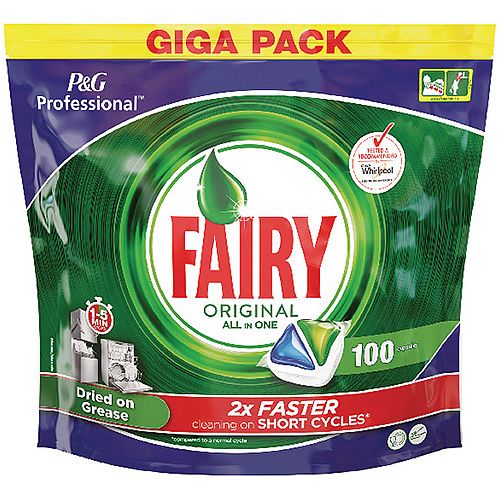 Fairy Original Dishwasher Tablets Pack of 100 8001090215543 Fairy Original Dishwasher Tablets Pack of 100 8001090215543