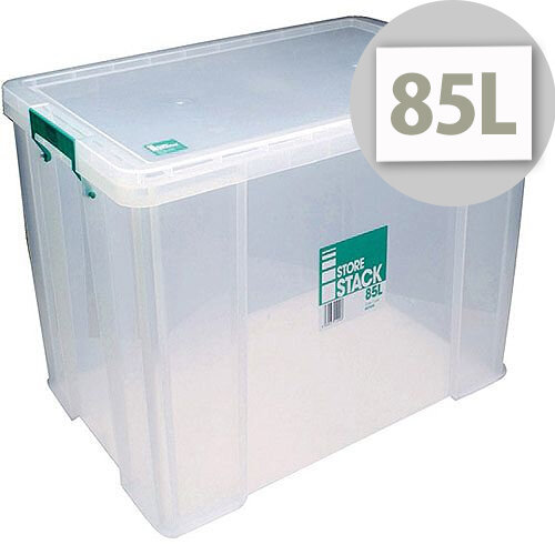 StoreStack 85L Plastic Storage Box W660xD440xH390mm RB11090