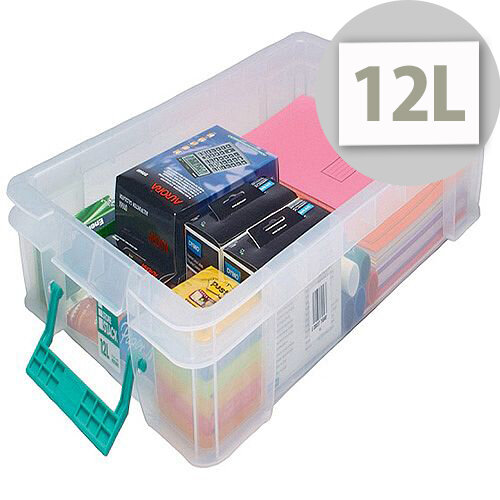StoreStack 12 Litre Box Clear W550 x D360 x H90mm RB75898