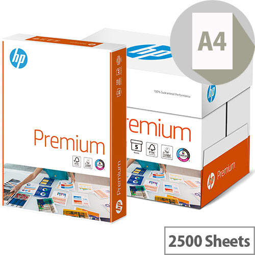 HP Hewlett Packard White Printing Paper A4 80gsm Pack of 2500 HPT0317