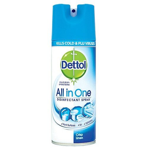 Dettol Air Freshener AntiBacterial Disinfectant Spray Crisp Linen