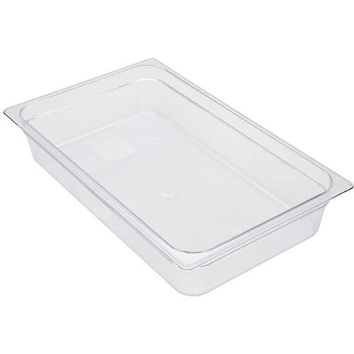 Rubbermaid 1/1 Size 100mm 13L Gastronorm GN Food Pan For Cold Food Clear