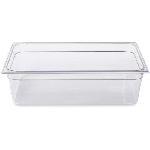 Rubbermaid 1/1 Size 150mm 19.5L Gastronorm GN Food Pan For Cold Food Clear