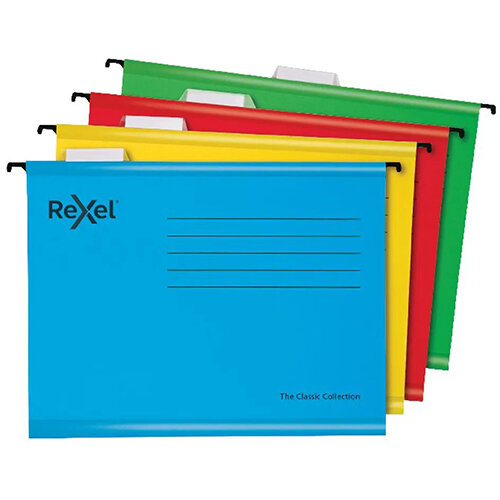 Rexel Classic Suspension Files A4 Yellow Pack of 25 2115588 Rexel Classic Suspension Files A4 Yellow Pack of 25 2115588