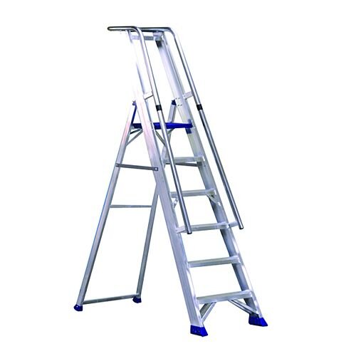 Aluminium 7 Steps Ladder Platform Height 1.61M Closed Height 2.55M Capacity 150Kg 377857 Aluminium 7 Steps Ladder Platform Height 1.61M Closed Height 2.55M Capacity 150Kg 377857