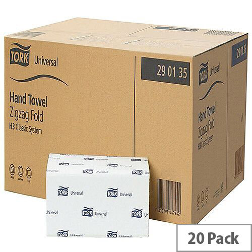 Tork Green Single I Fold Recycled Hand Towel for H3 System 20 Sleeves of 200 Towels (4000 Sheets) 290135 Tork Green Single I Fold Recycled Hand Towel for H3 System 20 Sleeves of 200 Towels (4000 Sheets) 290135