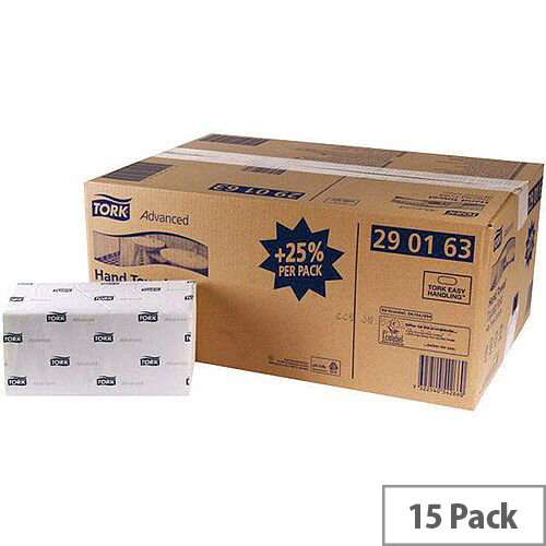 Tork Soft Single I Fold Paper Hand Towel 250 Towels Per Sleeve 15 Sleeves (3750 Sheets) 290163 Tork Soft Single I Fold Paper Hand Towel 250 Towels Per Sleeve 15 Sleeves (3750 Sheets) 290163