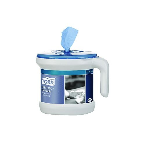 Tork Reflex Portable Dispenser and Roll Starter Pack 473128 Tork Reflex Portable Dispenser and Roll Starter Pack 473128