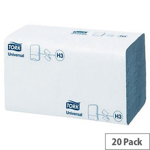 Tork Blue Universal Single I Fold Hand Towel for H3 System 20 Sleeves of 200 Towels (4000 Sheets) 290145 Tork Blue Universal Single I Fold Hand Towel for H3 System 20 Sleeves of 200 Towels (4000 Sheets) 290145