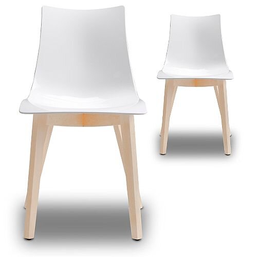 Natural Zebra Antishock Canteen &Breakout Bleached Beech Leg Chair Glossy White Set of 2 Natural Zebra Antishock Canteen &Breakout Bleached Beech Leg Chair Glossy White Set of 2