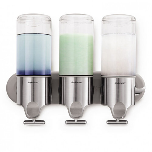 Simplehuman Wall Mountable Stainless Steel Soap Dispenser Pump Triple BT1029 Simplehuman Wall Mountable Stainless Steel Soap Dispenser Pump Triple BT1029