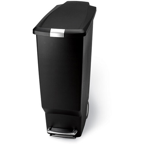 Simplehuman Slim Design Plastic Bin 25L Pedal Operated Black CW1343 Simplehuman Slim Design Plastic Bin 25L Pedal Operated Black CW1343
