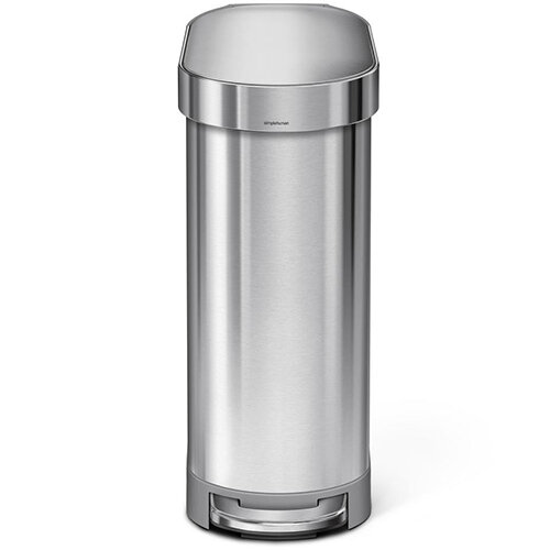 Simplehuman Slim Design Steel Bin 45L Pedal Operated Brushed Stainless Steel CW2044 Simplehuman Slim Design Steel Bin 45L Pedal Operated Brushed Stainless Steel CW2044