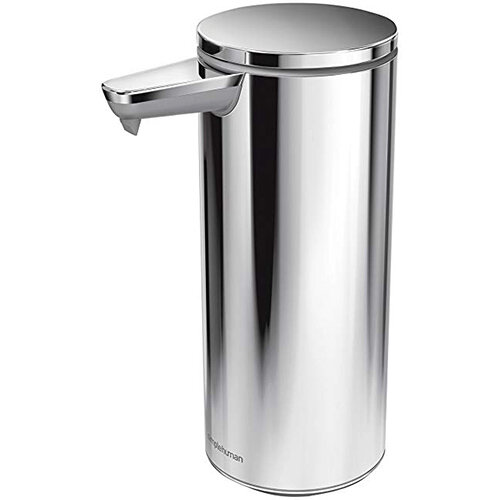 Simplehuman Liquid Sensor Soap Pump Dispenser 266ml Polished Steel - Rechargeable ST1044