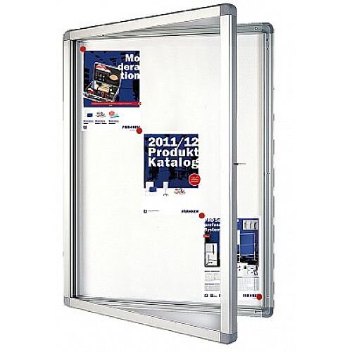 Franken Display Case ECO Outdoor Magnetic Whiteboard 15 x A4 SK15SE