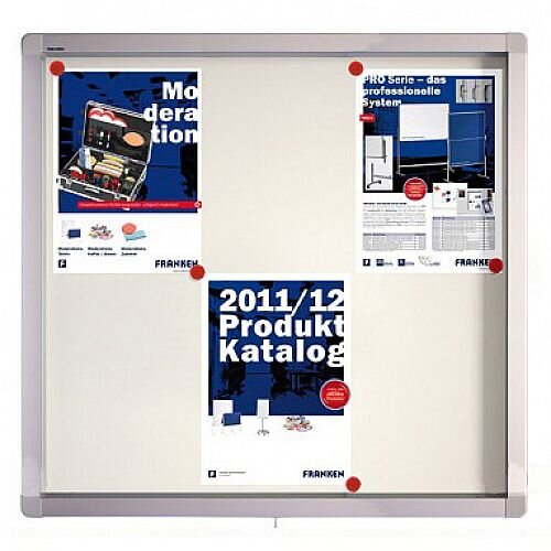Franken Display Case ECO Outdoor Magnetic Whiteboard 6 x A4 SK6SE
