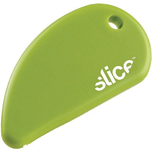 Slice Safety Cutter Green Pack of 1 - Safety cutter with rubberised non-slip surface to protect fingers