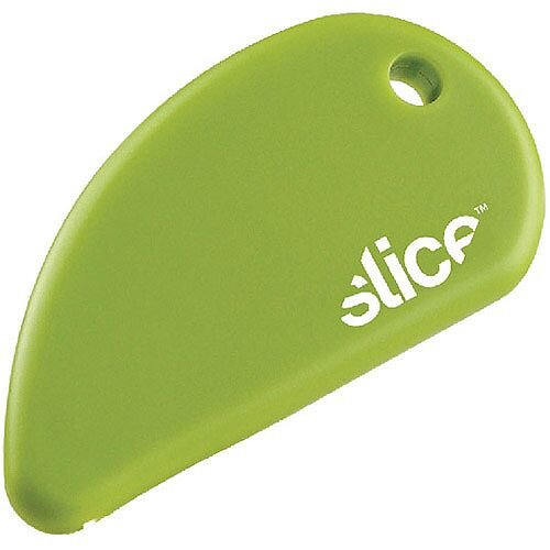 Slice Safety Cutter Green Pack of 1 - Safety cutter with rubberised non-slip surface to protect fingers