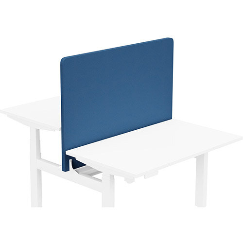 Acoustic Screen For Leap Height Adjustable Bench W1200xH850mm - Camira LUCIA Fabric - Colour Code: YB089-Scuba Acoustic Screen For Leap Height Adjustable Bench W1200xH850mm - Camira LUCIA Fabric - Colour Code: YB089-Scuba