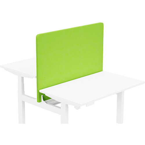 Acoustic Screen For Leap Height Adjustable Bench W1200xH850mm - Camira LUCIA Fabric - Colour Code: YB156-Madura Acoustic Screen For Leap Height Adjustable Bench W1200xH850mm - Camira LUCIA Fabric - Colour Code: YB156-Madura
