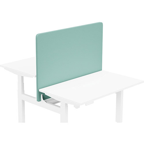 Acoustic Screen For Leap Height Adjustable Bench W1200xH850mm - Camira LUCIA Fabric - Colour Code: YB301-Campeche Acoustic Screen For Leap Height Adjustable Bench W1200xH850mm - Camira LUCIA Fabric - Colour Code: YB301-Campeche