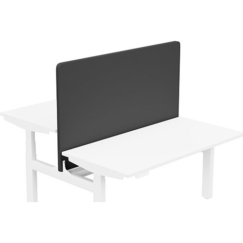 Acoustic Screen For Leap Height Adjustable Bench W1400xH850mm - Camira LUCIA Fabric - Colour Code: YB009-Havana Acoustic Screen For Leap Height Adjustable Bench W1400xH850mm - Camira LUCIA Fabric - Colour Code: YB009-Havana