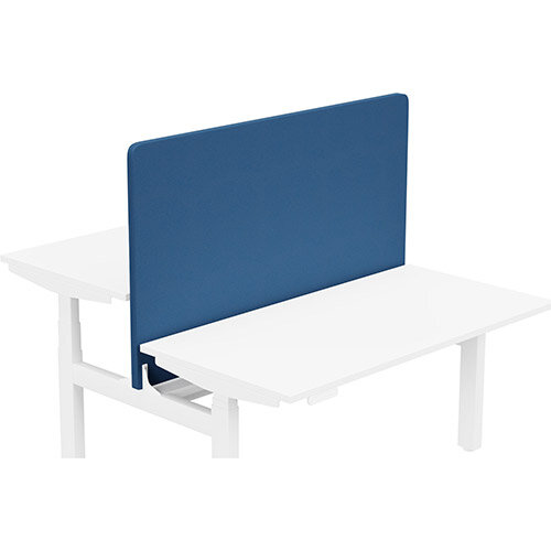 Acoustic Screen For Leap Height Adjustable Bench W1400xH850mm - Camira LUCIA Fabric - Colour Code: YB089-Scuba Acoustic Screen For Leap Height Adjustable Bench W1400xH850mm - Camira LUCIA Fabric - Colour Code: YB089-Scuba
