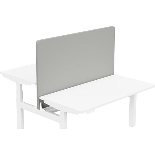 Acoustic Screen For Leap Height Adjustable Bench W1400xH850mm - Camira LUCIA Fabric - Colour Code: YB094-Slip Acoustic Screen For Leap Height Adjustable Bench W1400xH850mm - Camira LUCIA Fabric - Colour Code: YB094-Slip